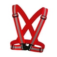 thumbnail image 4 of Cinturón De Chaleco De Seguridad De Visibilidad Con Tiras Reflectantes, Premium, 6 Colores Opcionales rojo, 4 of 9