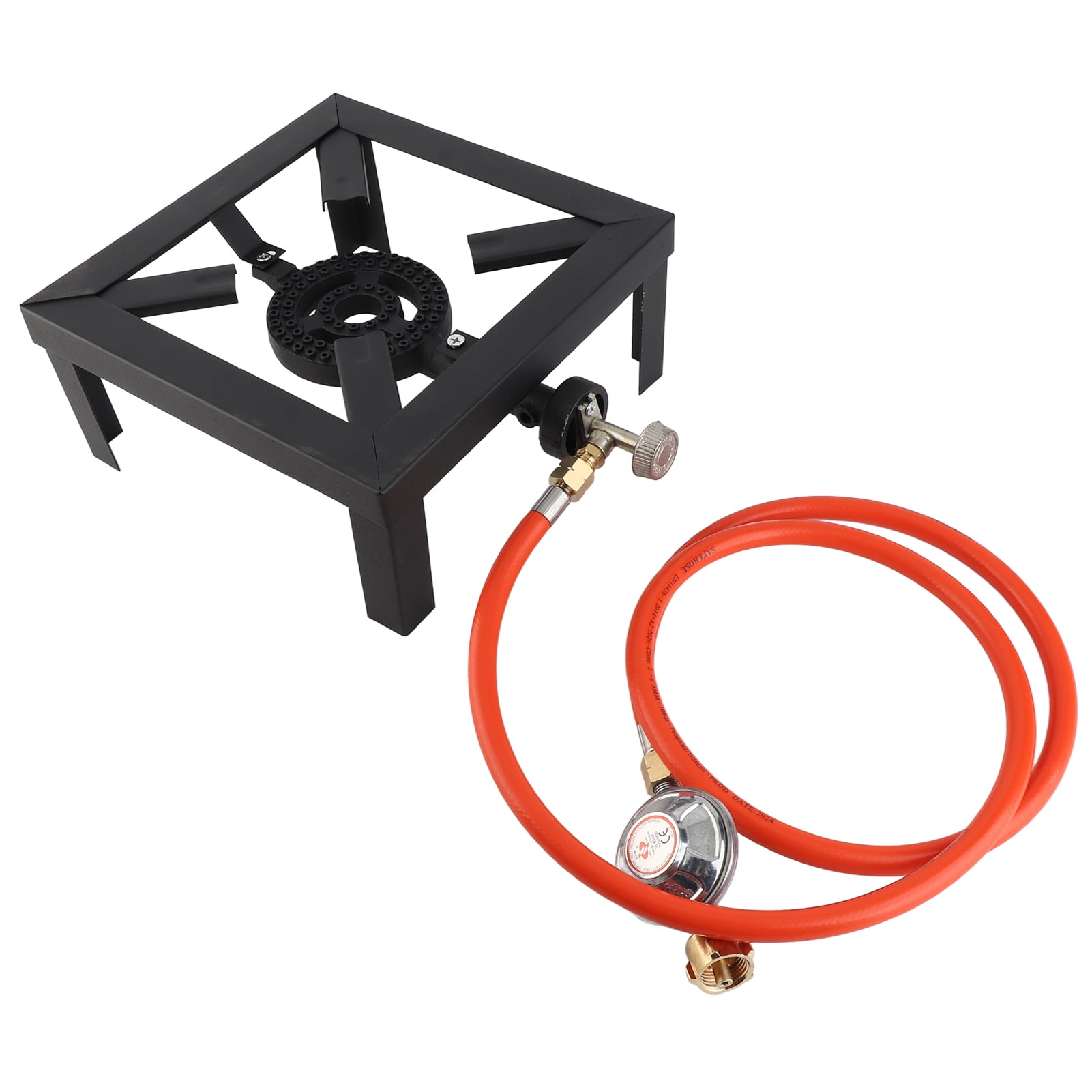 Portable 8KW Gas Boiling Ring Cast Iron Stove Large LPG Stove Outdoor Cooker Iron Frame Portable Fire Control Stove