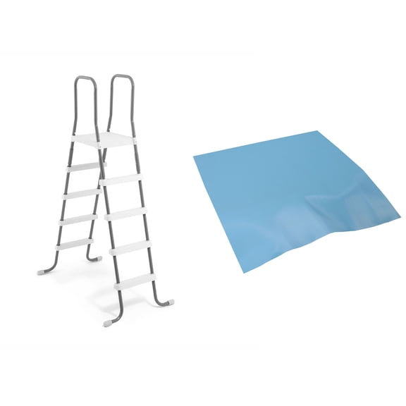 Intex Steel Frame Above Ground Swimming Pool Ladder   Pool Ladder Step Pad