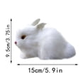 thumbnail image 4 of XFGOU the doll Toys and Hobbies Easter Simulation Plush Rabbit Toy Cute Rabbit Doll Home Decoration Gift simulation home toy, 4 of 4