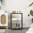 thumbnail image 2 of VECELO Set of 2 End Table with Storage Shelf, 3-Tier Nightstand Sofa Side Table for Bedroom Living Room Hallway Bathroom Kitchen, Gray, 2 of 10