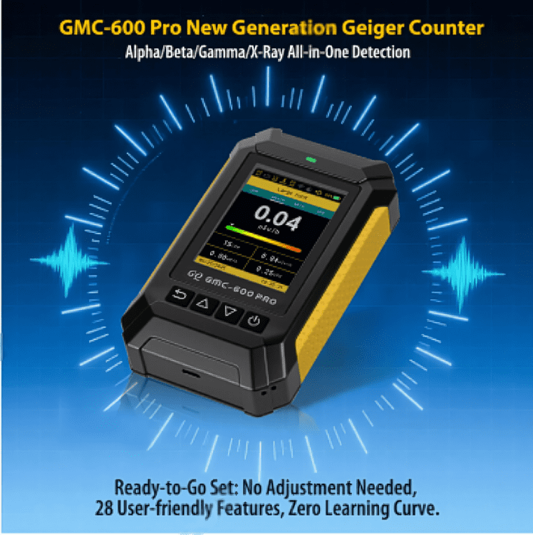 Compteur Geiger GQ GMC-600 PRO - Détecteur De Rayonnement Alpha, Bêta, Gamma, X - Neuf Des États-Unis