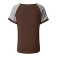 thumbnail image 3 of Camisas de Cuello de Tripulación de Manga Corta para las Mujeres Casual Cuello Redondo Top de Manga Corta Tejido Súper Suave para el Verano, 3 of 5