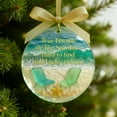 thumbnail image 1 of Fzsteel Handcrafted Sea Glass Friendship Heart Ornament Recycled Wall Hanging Home Decor 3.15 Inch Sustainable Gift, 1 of 7