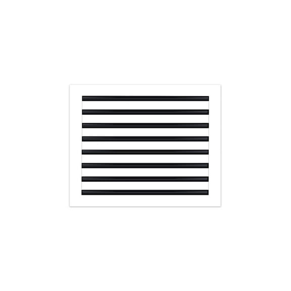 BUILDMART - 20x16 Modern AC Vent Cover - Decorative White Aluminum Air Vent - Standard Linear Slot Diffuser - Heating and Cooling Register Grille for Ceiling, Walls & Floors - Texas Buildmart