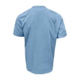 thumbnail image 5 of Men's Vintage Print Henley Shirts Half Button Neck Short Sleeve Linen Pullover Casual Summer Vacation T-shirt, 5 of 6