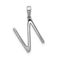 thumbnail image 3 of Real 14kt White Gold Diamond Letter N Initial Pendant; for Adults and Teens; for Women and Men, 3 of 4