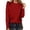Red, variant on HJYCHN Womens Tops Solid Color Round Neck Casual T Shirt Top Fashionable Wear Long Sleeve Tops for Women Yellow M