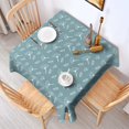 thumbnail image 4 of 42x42 Inch Waterproof Square Tablecloth, Thickened Polyester Table Cover for Dining & Parties, Floral Print, 4 of 6