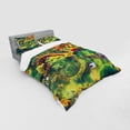 thumbnail image 3 of Ambesonne Japanese Bedding Set 3 Pcs, Garden with Old Bridge, Twin, Green Orange, 3 of 3
