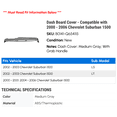 thumbnail image 2 of Dash Board Cover - Compatible with 2000 - 2006 Chevy Suburban 1500 2001 2002 2003 2004 2005, 2 of 9
