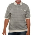 thumbnail image 2 of Classics by Palmland Jacquard Short Sleeve Banded Bottom Shirt, 2 of 4