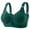 PX102_Dark Green, variant on Lumtrix Front Closure Bras for Older Women Full Coverage Comfortable Lace Bras No Underwire Plus Size Bralettes Complexion 42