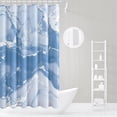 thumbnail image 3 of KSEERBABALL Blue Marble Shower Curtain, 72" x 72" Waterproof, 3 of 5