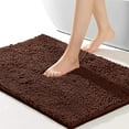 thumbnail image 4 of Sanmadrola Shaggy Bathroom Rugs Non-Slip Absorbent Thick Soft Bath Rug Mat for Bathroom, Polyester, Brown, 2 Pack, 23.6x15.7 Inches/ 31.5x19.7 Inches, 4 of 8