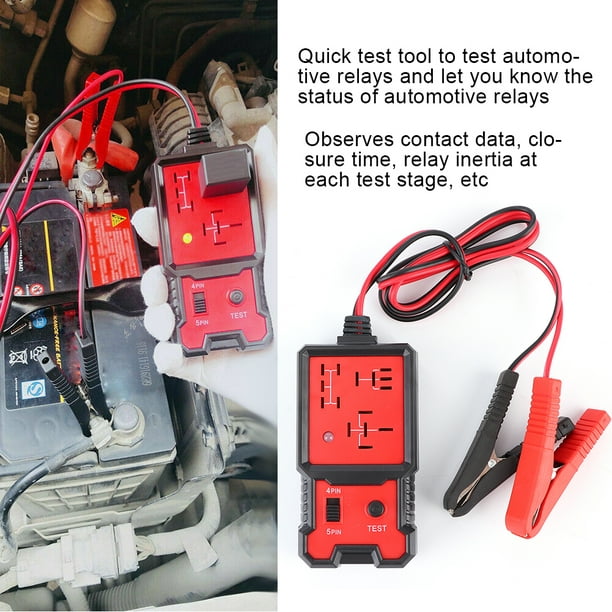 Diagnostic de relais LAFGUR, testeur de relais de voiture électronique 12 V  vérificateur de batterie automobile professionnel pour outil de Diagnostic  automatique 