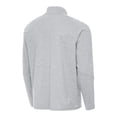 thumbnail image 3 of Men's Antigua Heather Gray New Mexico Lobos Hold-Up Tri-Blend Full-Zip Jacket, 3 of 3
