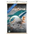 thumbnail image 3 of NFL Miami Dolphins - Helmet 15 Wall Poster with Wooden Magnetic Frame, 22.375" x 34", 3 of 3