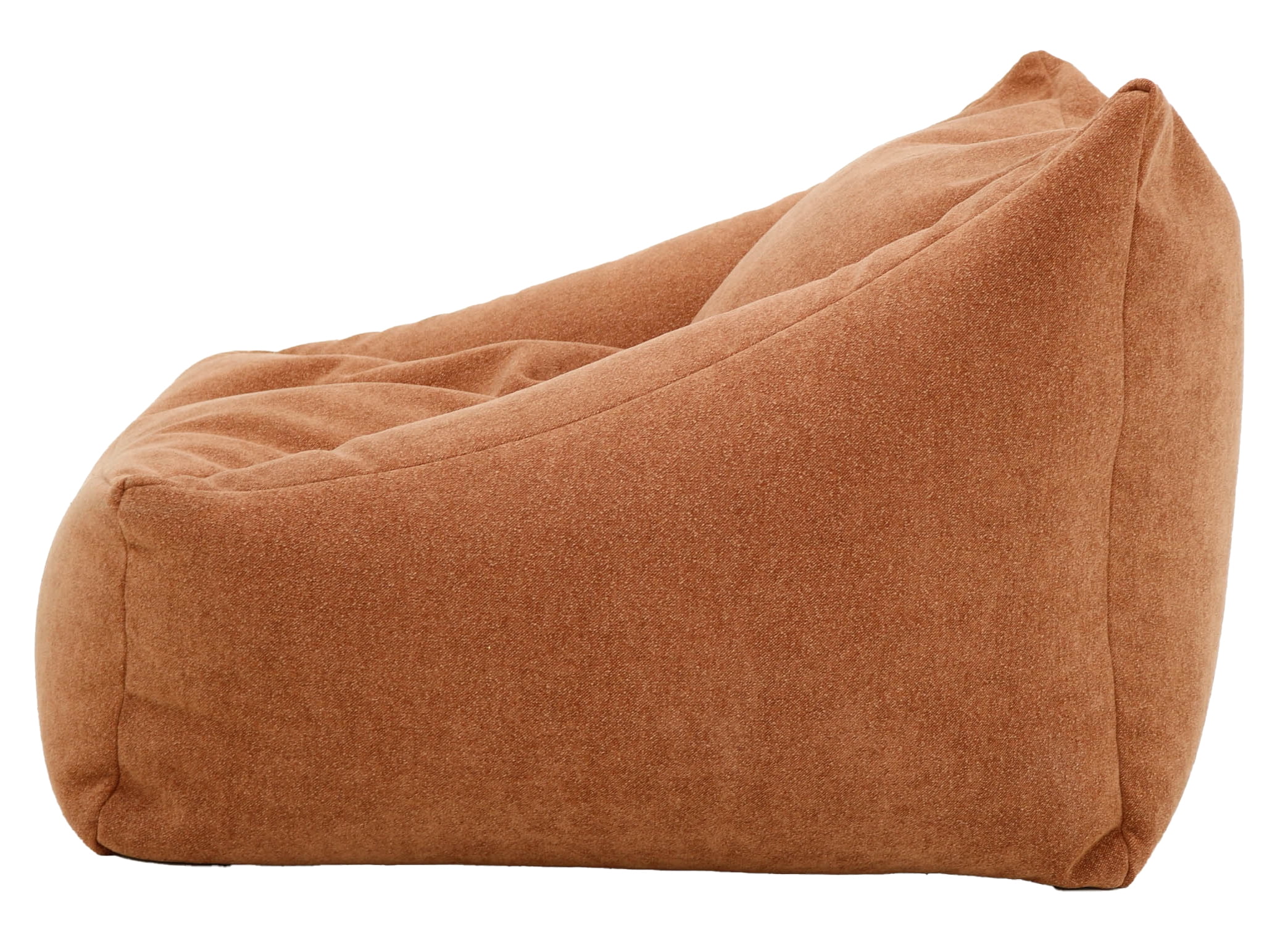 Overman USA Cooper Soft Filled Dorm Bean Bag Chair - Chloe Clay