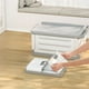 thumbnail image 4 of Contenedor de almacenamiento con ruedas, caja de almacenamiento de plástico plegable, organizador con tapa para el hogar, sala de estar, dormitorio, cocina, carrito rodante multifuncional, organizado, 4 of 6