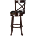 thumbnail image 4 of Safavieh Butler 38" Bicast Leather Bar Stool, Cappuccino/Black Seat, 4 of 4