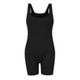 thumbnail image 4 of Daolelai Women's Yoga Bodysuit Workout Ribbed Square Neck Sleeveless Sports Bodysuit, 4 of 5