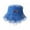 Dark Blue, variant on Women Hat Women Bucket Hat Ripped Edge Distressed Denim Large Brim Sun Fisherman Dark Blue