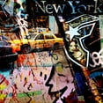 thumbnail image 2 of Bouteiller, Cedric 26x26 Black Ornate Wood Framed with Double Matting Museum Art Print Titled - NY Graffiti, 2 of 4