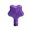 Purple, variant on Pool Fountain Attachment for Backyard Pools, Star-Shaped Return Accent with Threaded Connector for Patio Pool Areas
