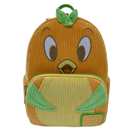 Loungefly Disney Parks Florida Orange Bird Mini Backpack Corduroy Bag