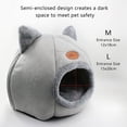thumbnail image 5 of Comfortable Removable Soft Cat Mat Kennel Small Dog for Kitten Winter Basket Dog House Pet Supplies Cat Cushion Cat Bed M, 5 of 8