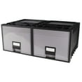 thumbnail image 1 of Plastic Archive Storage Box, Letter, 18-Inch Depth, Black/Gray (Case of 2), 1 of 3