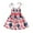 White, variant on Taqqpue Toddler Baby Girl 4th of July Dresses Independence Day Outfit Casual Kid American Flag Star Patriotic Dress Clothes