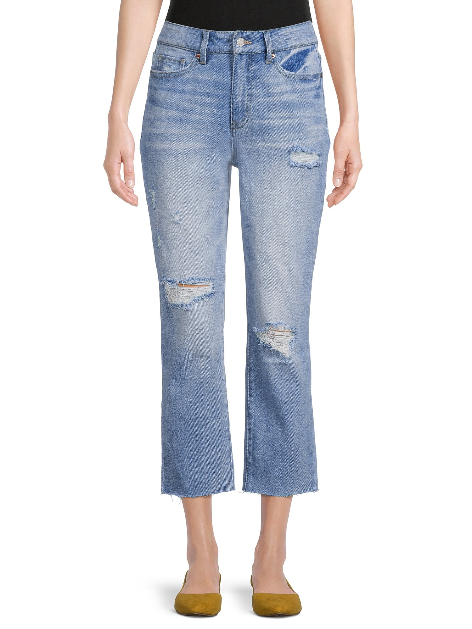 Time and Tru Women's Straight Crop Jeans