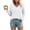 White, variant on Vivianyo HD Women's Basic V Neck Solid Long Sleeve Tees, Fall Winter Soft Everyday Casual Pullover Top for Women, Women's White, Sizes S-2XL