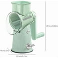 thumbnail image 3 of 5 In 1 Gourmet Cheese Grater, 2025 NEW Cheese Grater, 5 in 1 Rotary Cheese Grater Vegetable Slicer with Hand Crank, Easy to Clean Kitchen Gadgets, 3 of 5