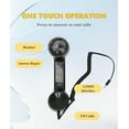 thumbnail image 5 of Jiawu Vintage Retro Telephone Handset, Cell Phone Receiver MIC Microphone Speaker for Cellphone, Smartphone and Computers, Old Telephone Headse with 3.5 mm Socket (Black), 5 of 15