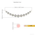 thumbnail image 3 of Angara Collier en Diamant Naturel - Collier Pendentif Rond Contemporain en Or Jaune 14K pour Femmes, 3 of 8