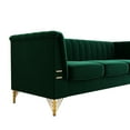 Resenkos Traditional Mid-Century Modern Tufted Velvet Sofa in Green ...