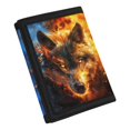 thumbnail image 2 of Uourmeti Fire Ice Wolf Print Trifold Card Wallet for Sports, Polyester Children's Wallet with Slim Foldable Coin Purse Organizer, 2 of 6