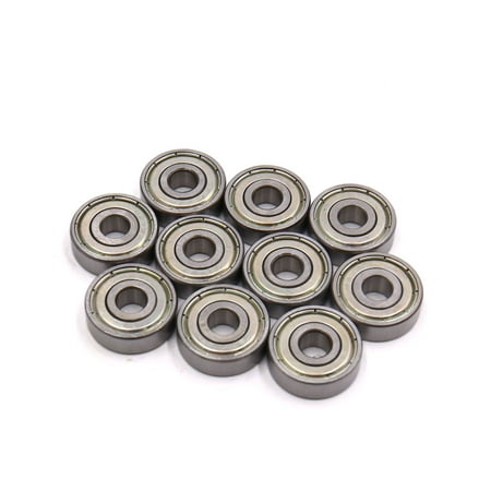10 Pcs 627Z 7 x 22 x 7mm Double Shielded Deep Groove Radial Ball