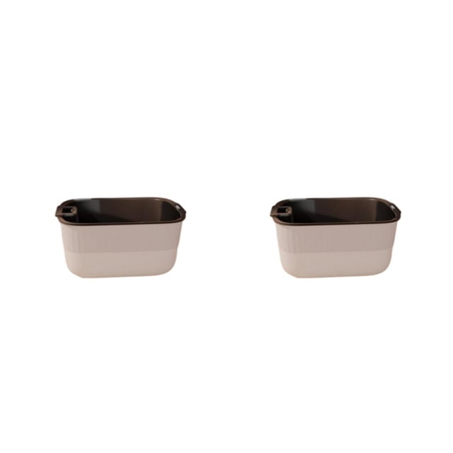 Maceta Rectangular Billuyoard de Plástico para Vegetales Blanco 2Conjunto