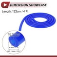 thumbnail image 5 of Unique Bargains 1 Pc for Air and Water Silicone Vacuum Tubing Hose High Temperature Automotive Vacuum Line 4Ft 1/4" 6mm ID 3.5mm Thickness Blue Silicone, 5 of 6