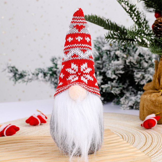 Muñeco de peluche de gnomos muñeco navideño sin rostro de pie regalo creativo de Feliz Navidad