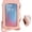 Pink, variant on PU Leather Small Phone Bag with Transparent Window for Touchable Screen, 6.7" Without Phone case Compatibility,  Closure &  - Crossbody Wallet Case with  Strap