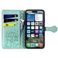 thumbnail image 4 of Funda Cartera FOXDOCK para iPhone 16 Plus , Flip PU con Relieve de Gatos y Perros, Tarjetero y Soporte, 4 of 6