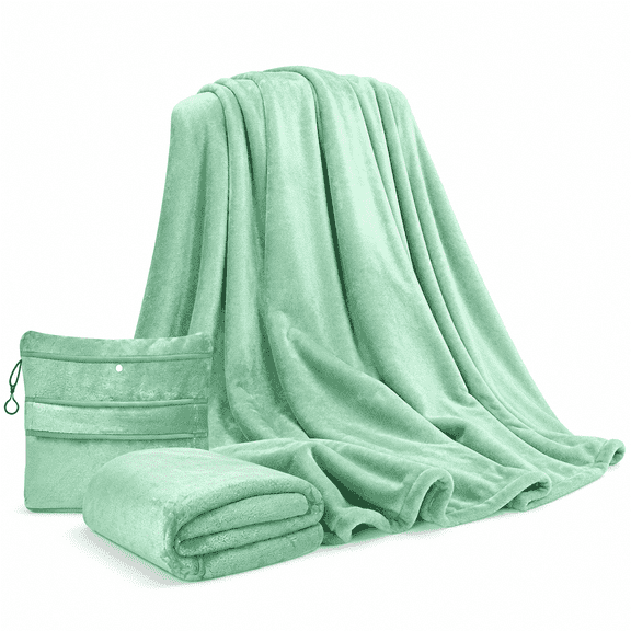 FURMORA Fleece Blanket with Sleeves,Foot Pockets for Women Men Adults,Plush Wearable Blanket,Throw Wrap,Warm Snuggle Blanket Robe,Multifunctional Travel Blanket,Wearable Flannel Blanket