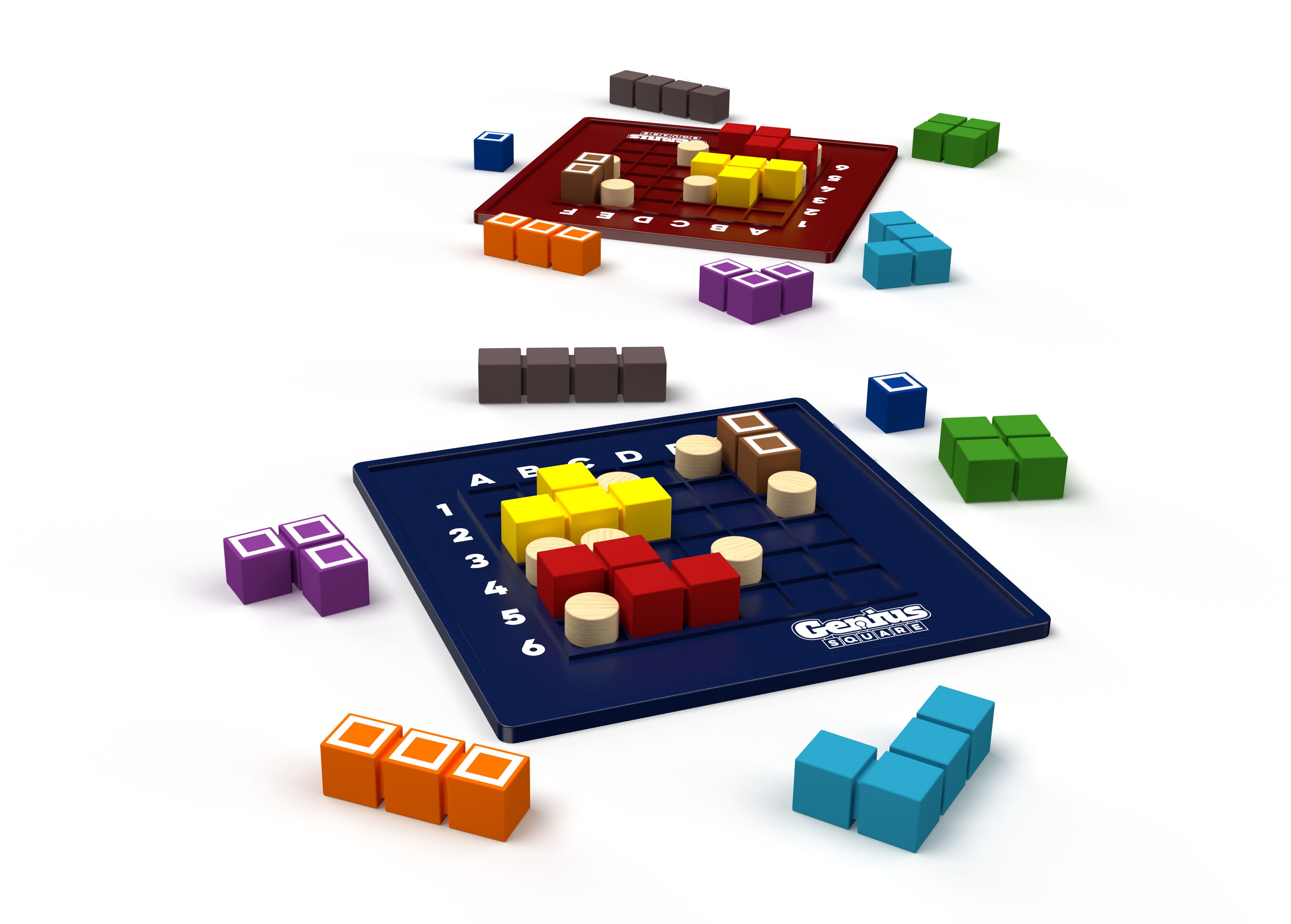 The Genius Square – Game of the Year Award Winner! 60000+ Solutions In a Fast and Fun, 2-Player, Roll the Dice and Race to Solve the Puzzle Game.