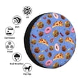 thumbnail image 4 of Naloa Fastfoods PVC Leather Spare Tire Wheel Cover Spare Tire Cover, for Car Truck SUV Camper Trailer Universal Fit(14-17in)-15 inch, 4 of 6