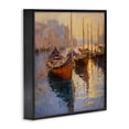 thumbnail image 2 of Stupell Industries Coastal Speckled Venice Boats Black Framed Giclee Art, 12 x 12, by Marta Wiley, 2 of 8